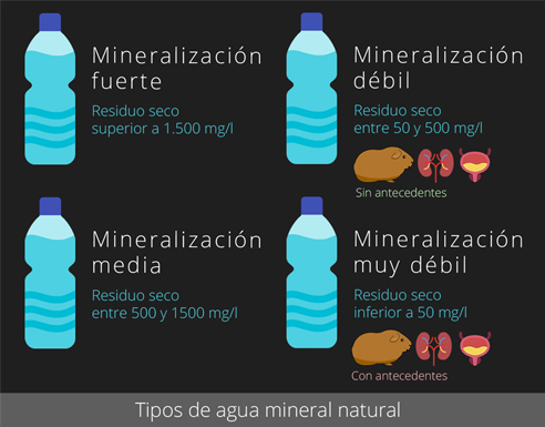 Tipos de agua mineral natural