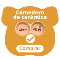 Producto comedero de cerámica doble para cobayas