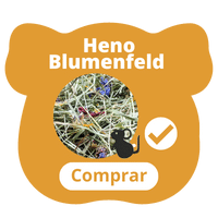 Producto heno Blumenfeld para cobayas con mezcla de brotes